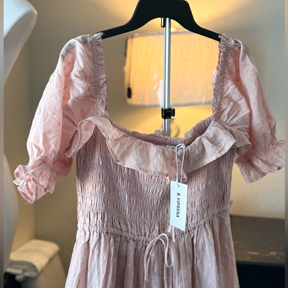 Women’s Vintage Ruffled Half Sleeve Summer Flowy Maxi Dress XL NWT - Picture 9 of 9